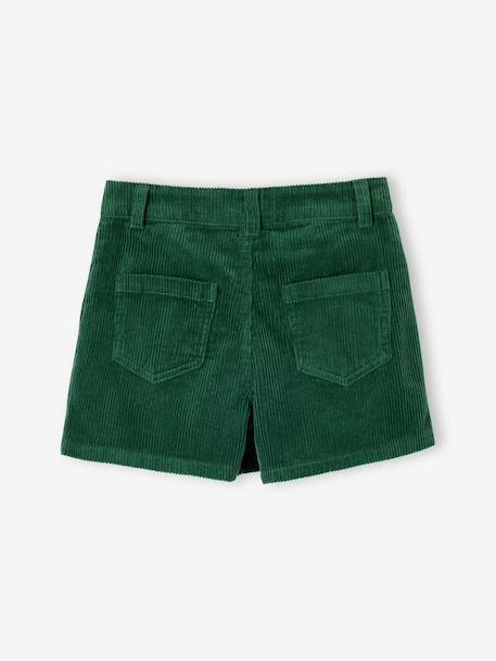 Pleated skort for girls beige+bordeaux red+English green - vertbaudet enfant 