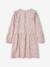 Robe courte fille manches longues ivoire+vanille - vertbaudet enfant 