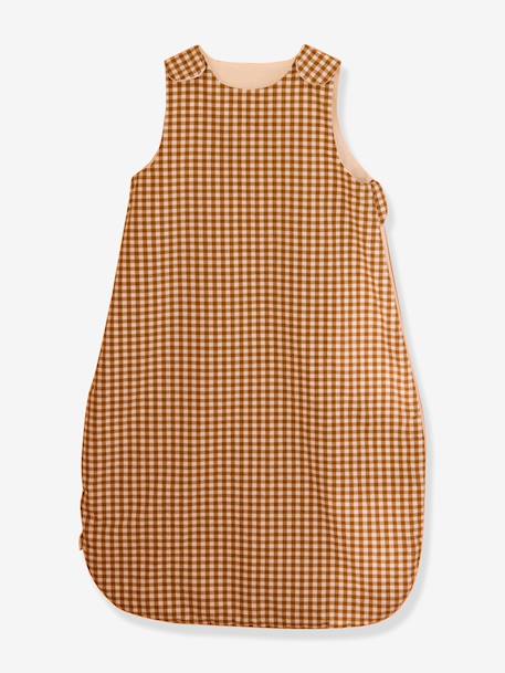 Gingham baby sleeping bag caramel - vertbaudet enfant 