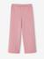 Wide-leg joggers for girls old rose - vertbaudet enfant 
