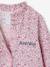 customisable buttoned school apron for girls candy pink - vertbaudet enfant 