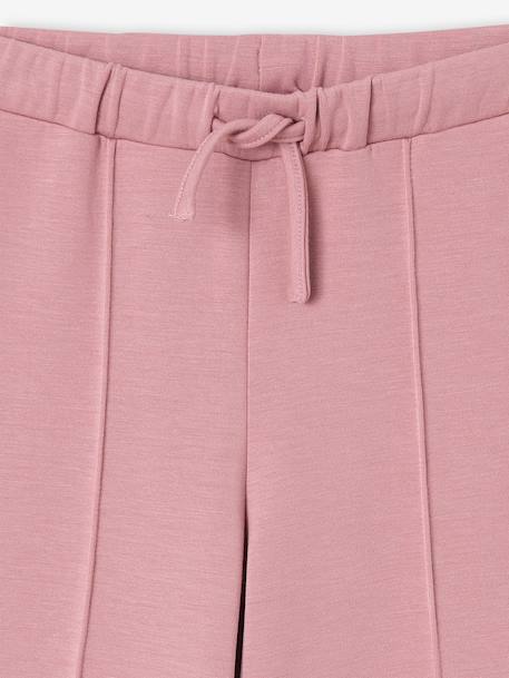 Wide-leg joggers for girls old rose - vertbaudet enfant 