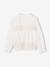 Long-sleeved blouse for girls ecru - vertbaudet enfant 