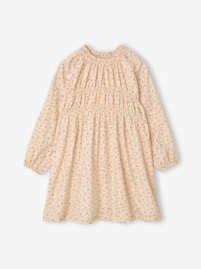 -Robe courte fille manches longues