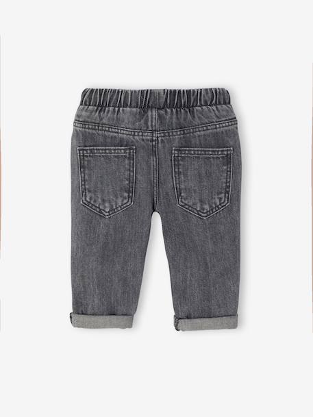 Jean denim bébé denim brut+denim gris - vertbaudet enfant 