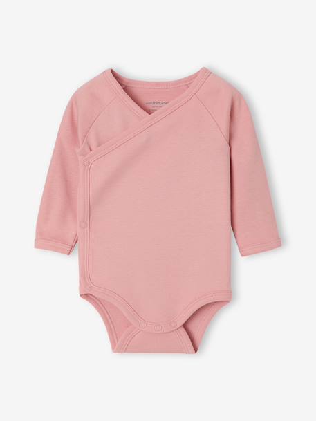 Lot de 5 bodies bébé fille manches longues rose - vertbaudet enfant 