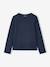 Pack of 3 long-sleeved T-shirts for girls ecru+ink blue+vanilla - vertbaudet enfant 