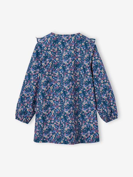 customisable apron for girls deep blue - vertbaudet enfant 
