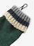 Tricolour Set for Boys: Beanie + Snood + Mittens/Gloves green+night blue - vertbaudet enfant 