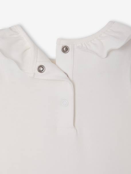 Pack of 2 newborn long-sleeved bodysuits with frilled collar pale pink - vertbaudet enfant 