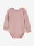 Pack of 3 long-sleeved bodysuits for baby girls rose - vertbaudet enfant 