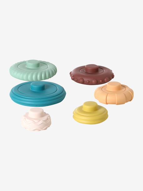 Coffret 6 jouets d’éveil bois FSC® multicolore - vertbaudet enfant 