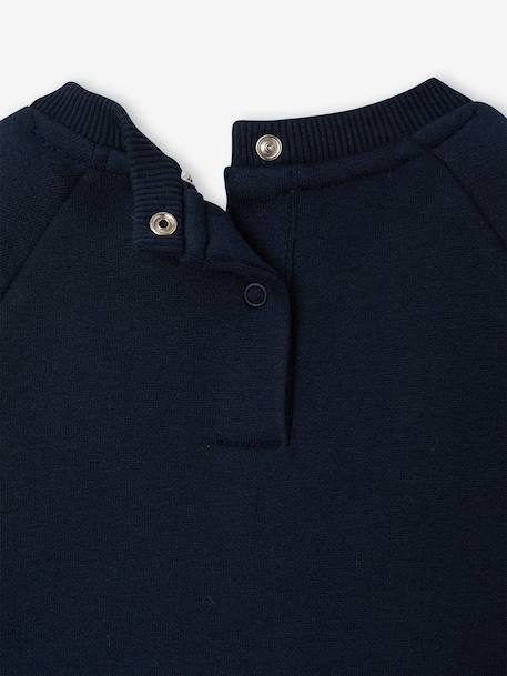 Baby long-sleeved sweatshirt navy blue+ochre - vertbaudet enfant 