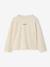 Long-sleeved T-shirt for girls anthracite+ecru+old rose - vertbaudet enfant 