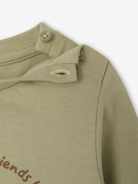 Stylish Top for Baby Boys aqua green+ecru+pistachio+vanilla - vertbaudet enfant 