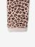 Leggings Lined in Polar Fleece for Girls BROWN LIGHT ALL OVER PRINTED+chocolate+dusky pink+printed grey - vertbaudet enfant 