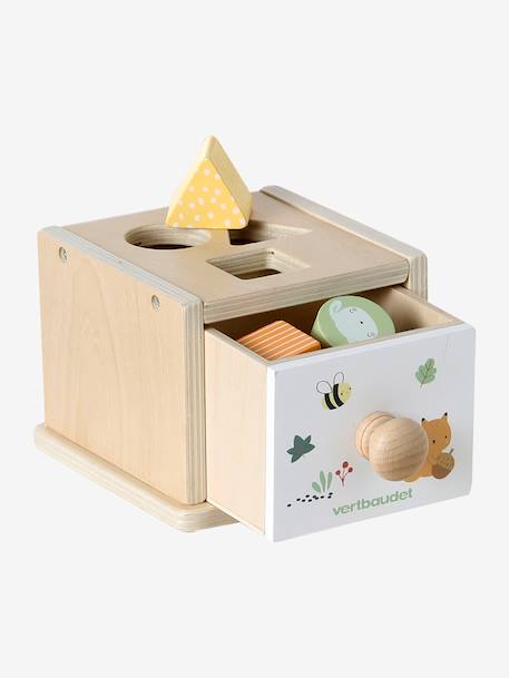 Coffret 5 jouets d’éveil bois FSC® multicolore - vertbaudet enfant 