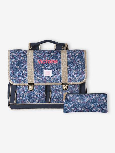 Cartable fille bleu foncé - vertbaudet enfant 