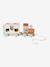 FSC100® Happy Forest wooden pull-along activity train ecru - vertbaudet enfant 