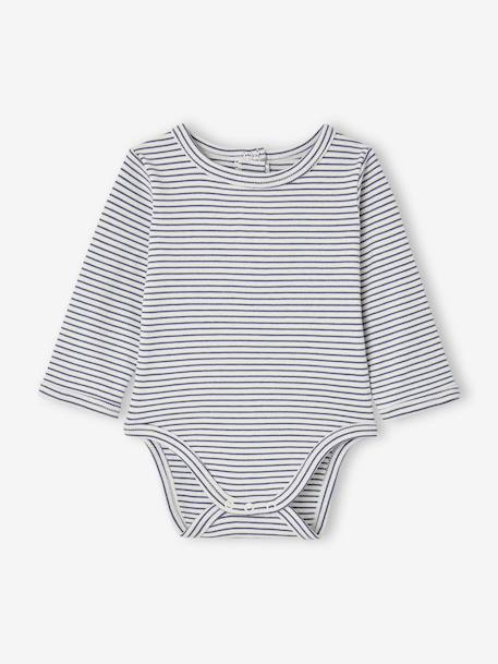 Customisable 3-piece baby set marl grey - vertbaudet enfant 