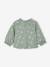 T-shirt manches longues bébé fille vanille+vert sauge - vertbaudet enfant 
