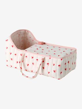 -Carrycot for Dolls in Cotton Gauze