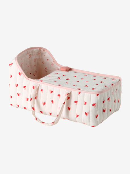 Carrycot for Dolls in Cotton Gauze black+rose+yellow - vertbaudet enfant 