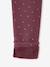 Pack of 2 Leggings Lined in Fleece Knit anthracite+plum - vertbaudet enfant 