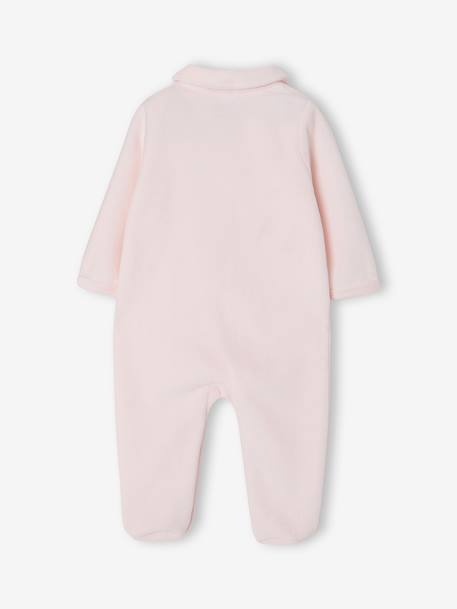 Pack of 2 baby sleepsuits with front opening cappuccino+pale pink+sage green - vertbaudet enfant 