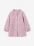 customisable buttoned school apron for girls candy pink - vertbaudet enfant 