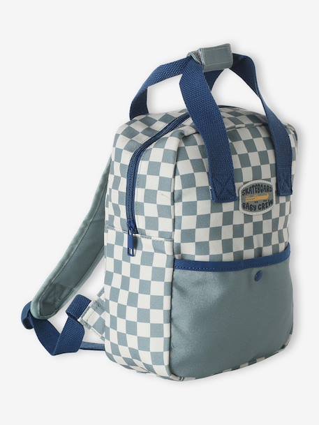 Sac à dos bébé personnalisable bleu grisé - vertbaudet enfant 