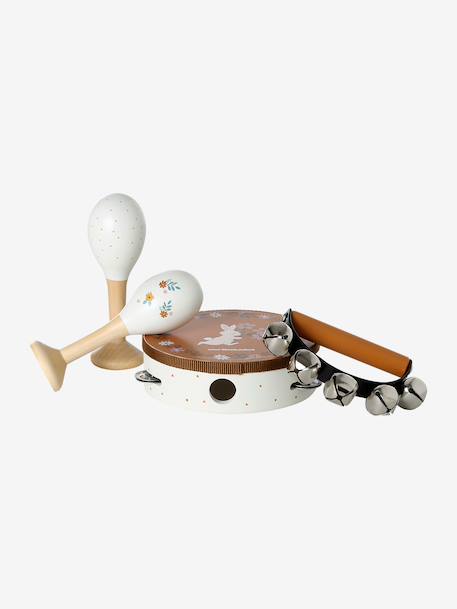 Set of Maracas, Tambourine, Tambourine with Rattles - FSC® Certified rose - vertbaudet enfant 