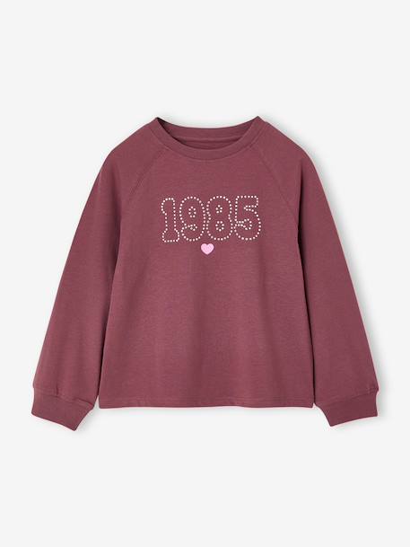 Long-sleeved T-shirt for girls ink blue+plum - vertbaudet enfant 