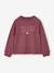 T-shirt manches longues fille encre+prune - vertbaudet enfant 