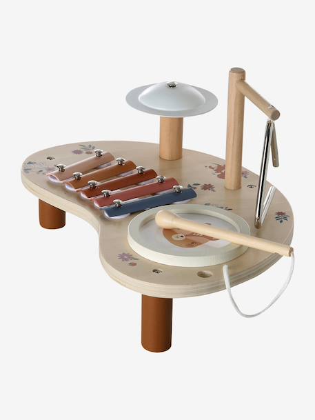 Musical Activity Table in FSC® Wood, Tanzania rose+wood - vertbaudet enfant 