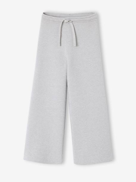 Wide-leg leggings for girls grey - vertbaudet enfant 