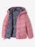 Doudoune fille légère réversible anthracite+mauve+rose pâle - vertbaudet enfant 