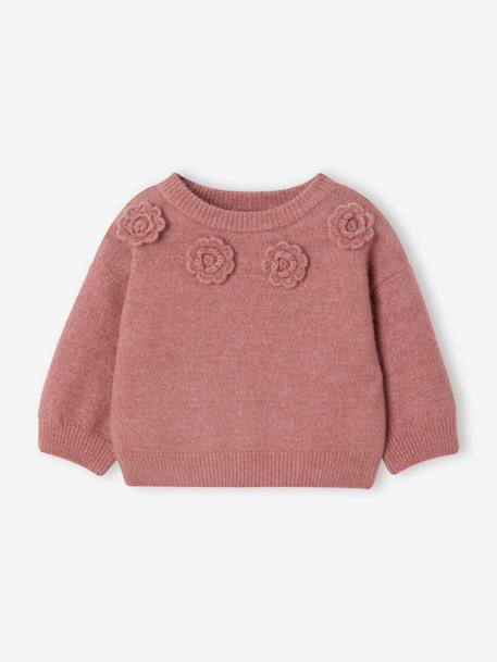 Jumper for baby girls rosy - vertbaudet enfant 