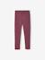 Pack of 2 Leggings Lined in Fleece Knit anthracite+plum - vertbaudet enfant 