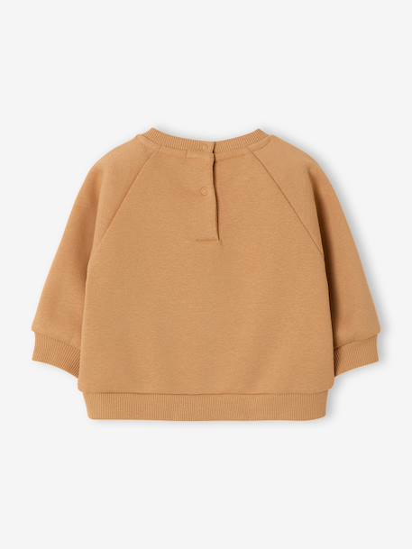 Baby long-sleeved sweatshirt navy blue+ochre - vertbaudet enfant 