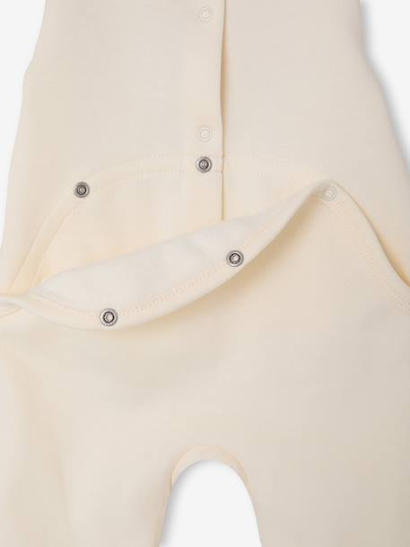 Pack of 2 baby sleepsuits with back opening vanilla - vertbaudet enfant 