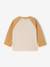 T-shirt bébé manches longues avec imprimé placé devant curry+kaki+marine - vertbaudet enfant 