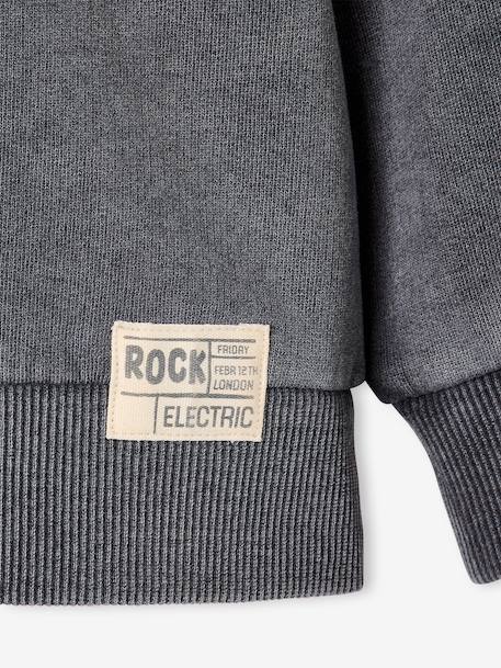 Crewneck sweatshirt for boys slate grey - vertbaudet enfant 