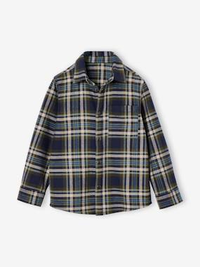 Garçon-Chemise à carreaux en flanelle garçon