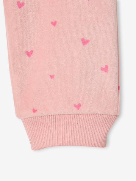 Velour pyjamas for girls ecru - vertbaudet enfant 