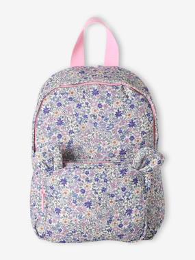 Baby-Accessories-Bags-Floral Backpack, Playschool Special, Adorned with Bear Ears, for Girls