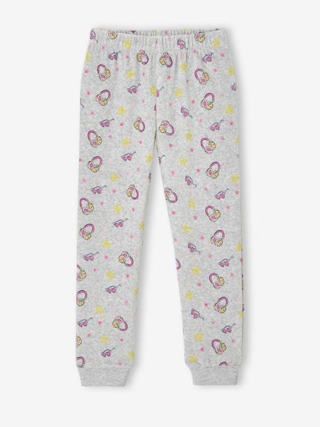 Pack of 2 long pyjamas for girls marl grey - vertbaudet enfant 