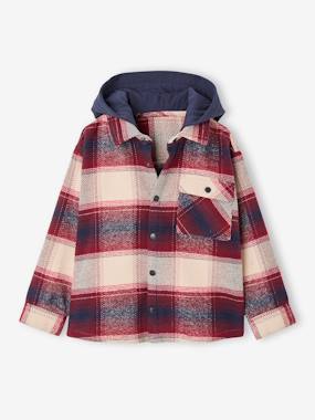 Chemise à capuche garçon - vertbaudet enfant -Chemise à capuche garçon