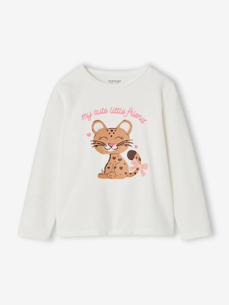 Pyjama fille velours écru - vertbaudet enfant 