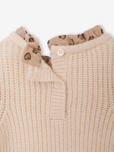 2-in-1 Jumper for Babies ecru+rosy+sky blue - vertbaudet enfant 